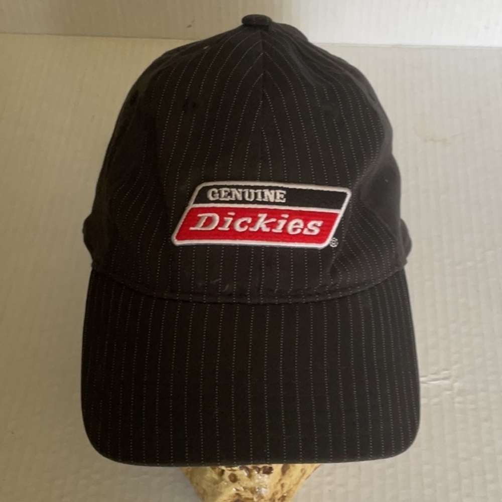 Dickies Black Striped Baseball Cap